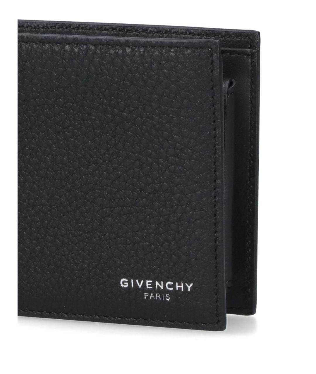 GIVENCHY Черный кожаный кошелек, фото 5