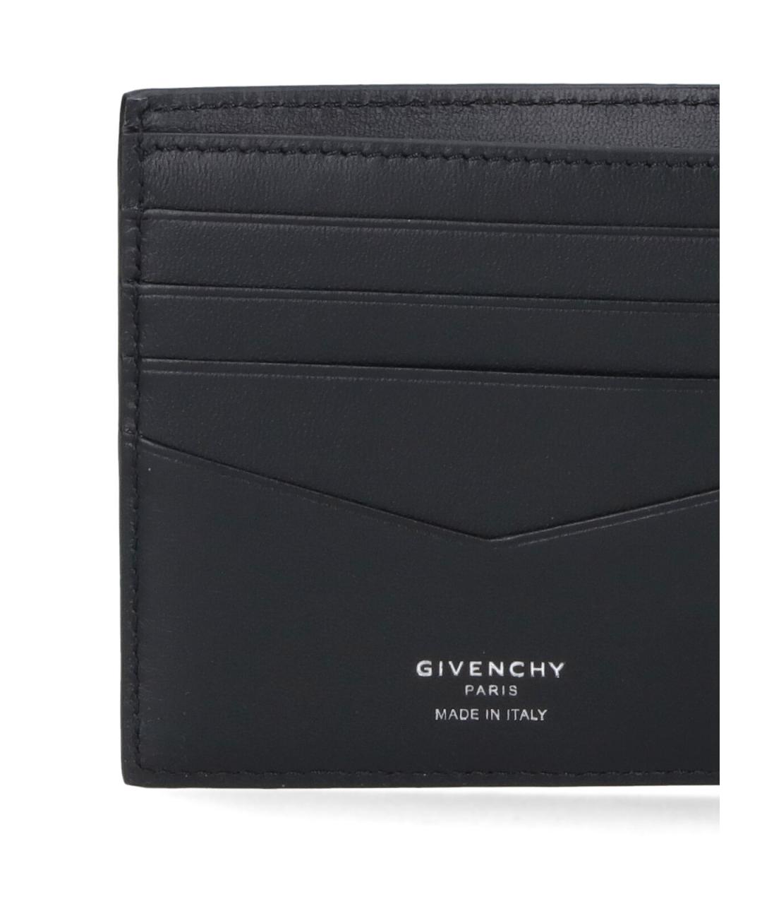 GIVENCHY Черный кожаный кошелек, фото 4