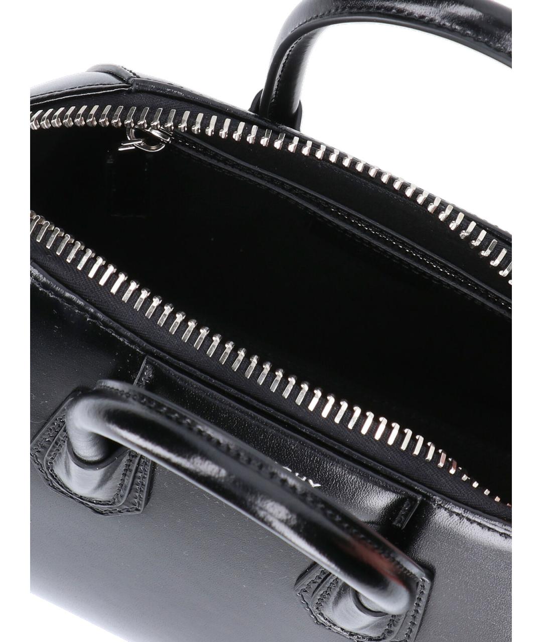 GIVENCHY Черная кожаная сумка тоут, фото 4