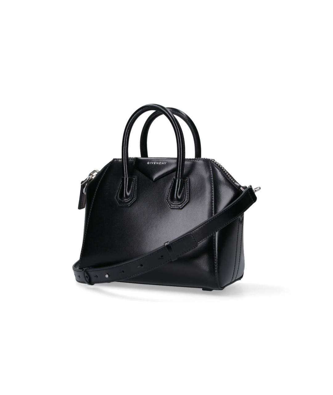 GIVENCHY Черная кожаная сумка тоут, фото 2