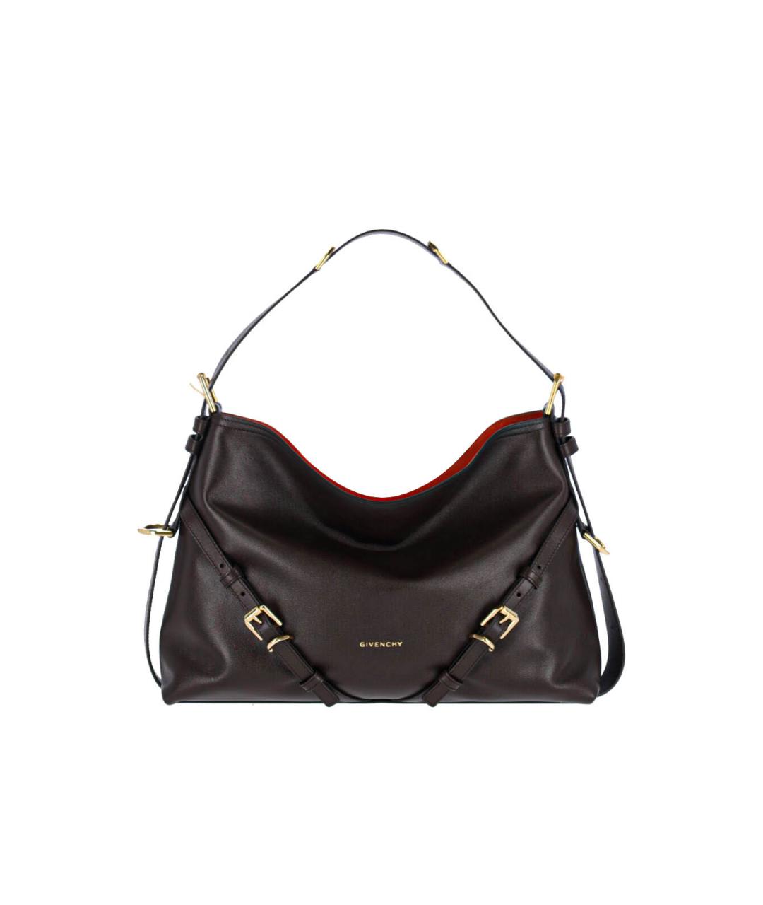 GIVENCHY Коричневая кожаная сумка через плечо, фото 1