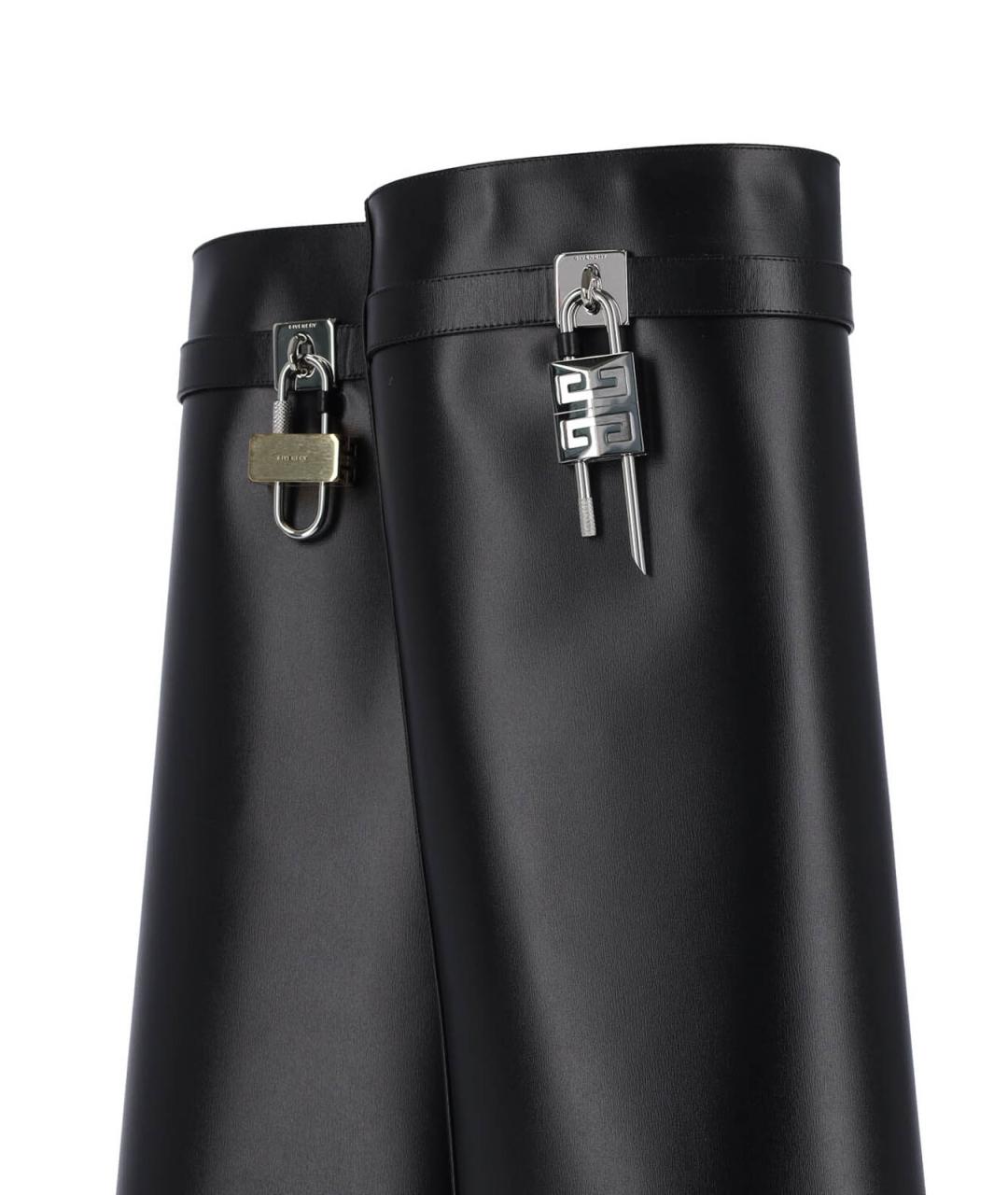 GIVENCHY Черные кожаные сапоги, фото 5