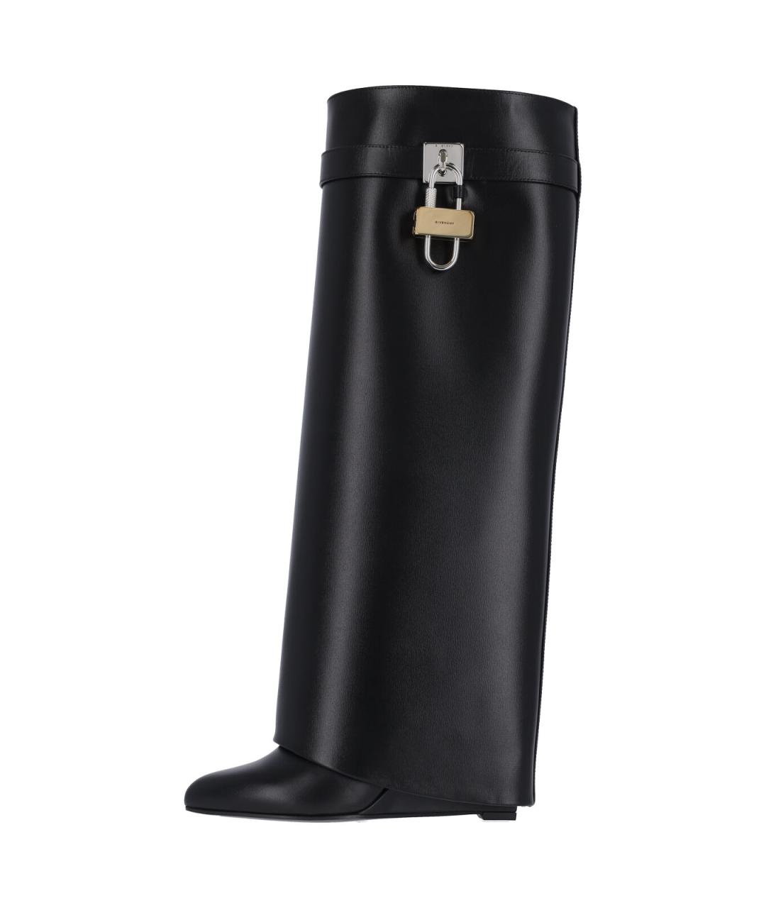 GIVENCHY Черные кожаные сапоги, фото 3