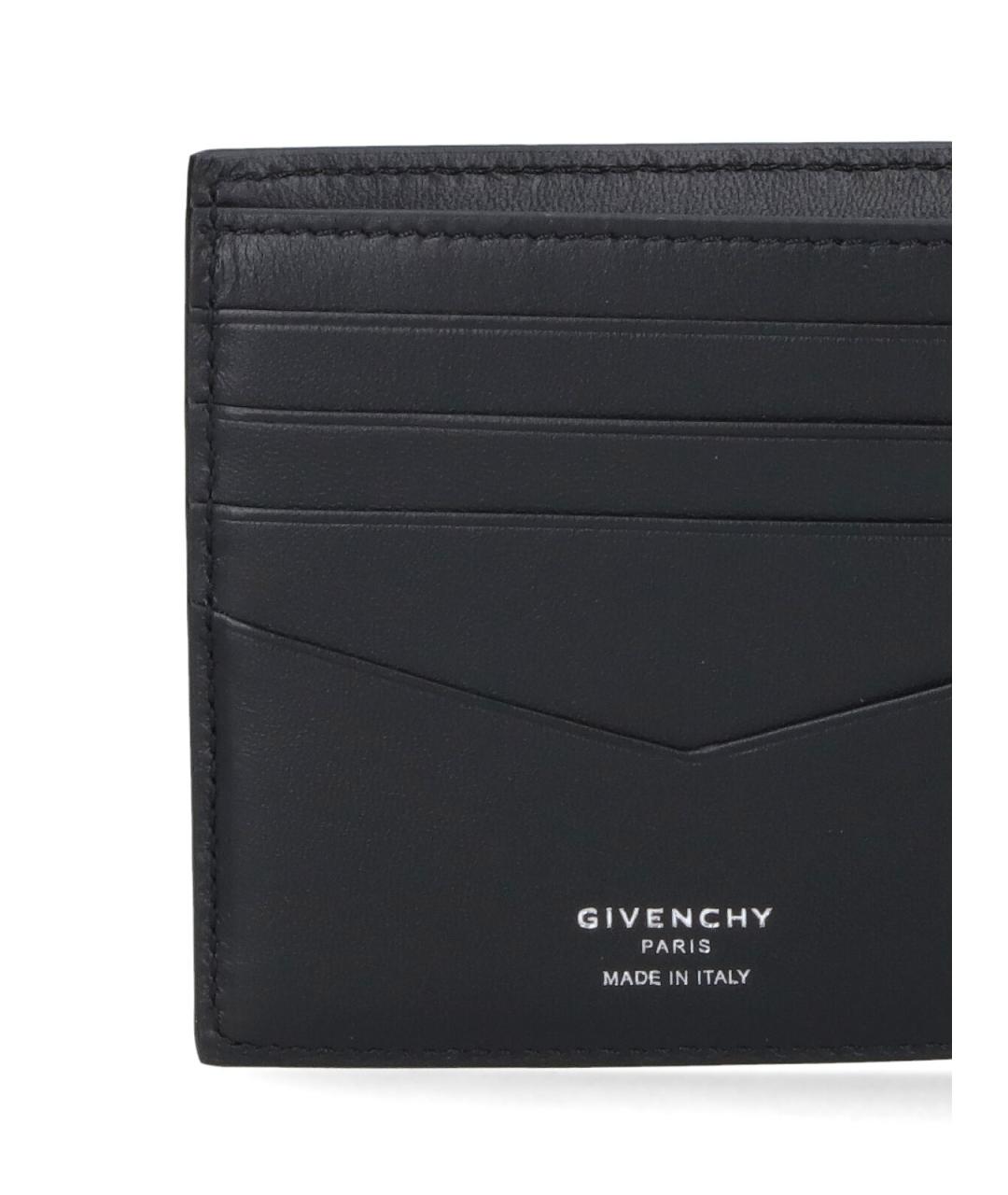 GIVENCHY Черный кожаный кошелек, фото 4