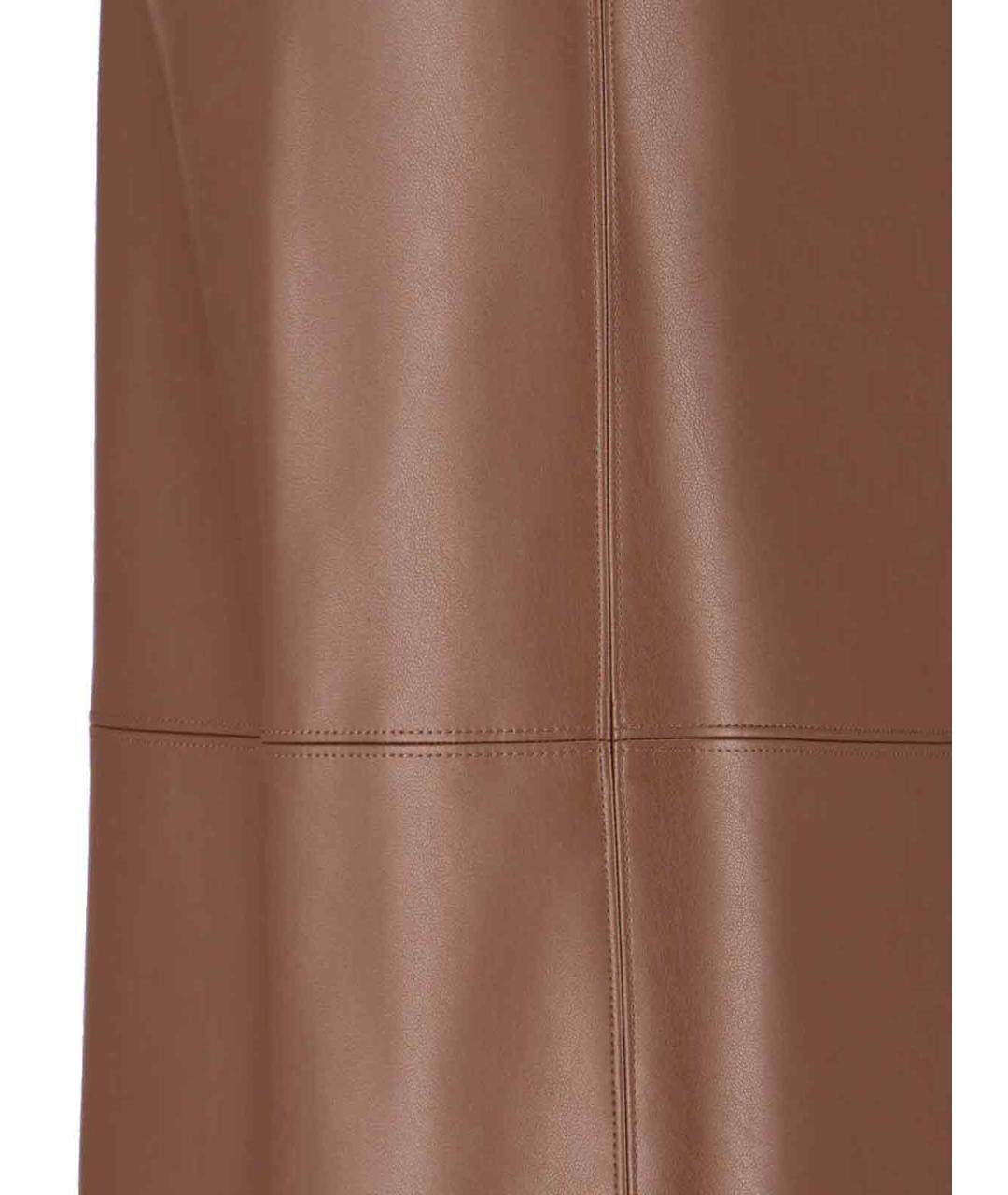 'S MAX MARA Коричневая полиэстеровая юбка миди, фото 4