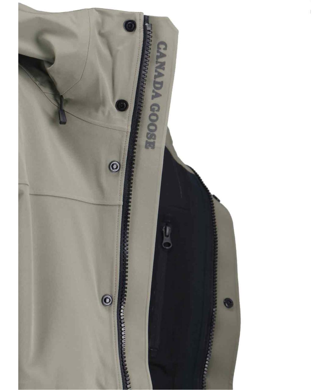 CANADA GOOSE Зеленая полиамидовая куртка, фото 4
