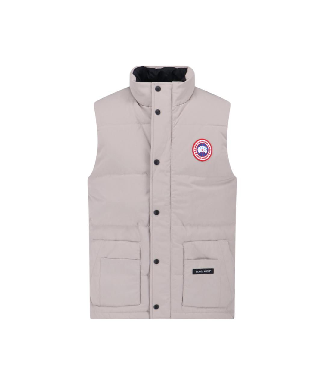 CANADA GOOSE Бежевая полиэстеровая юбка миди, фото 1