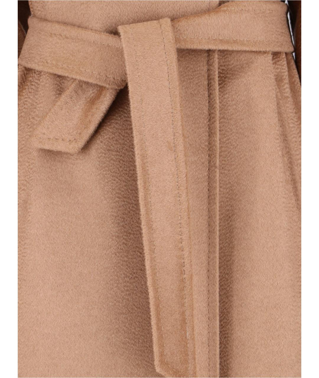 MAX MARA Бежевое шерстяное пальто, фото 4