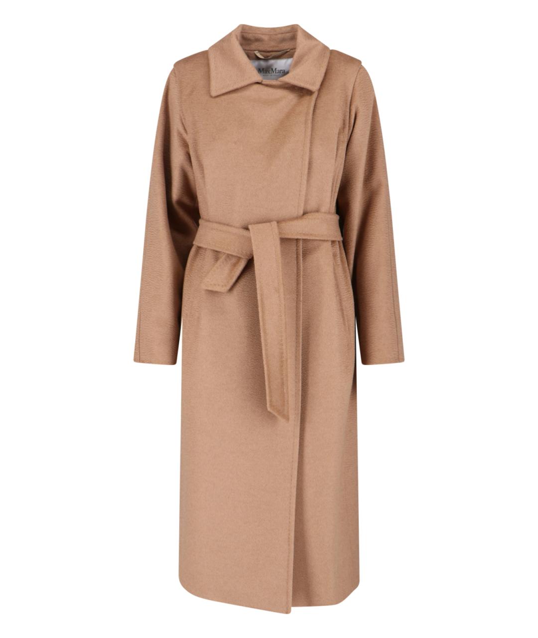 MAX MARA Бежевое шерстяное пальто, фото 3