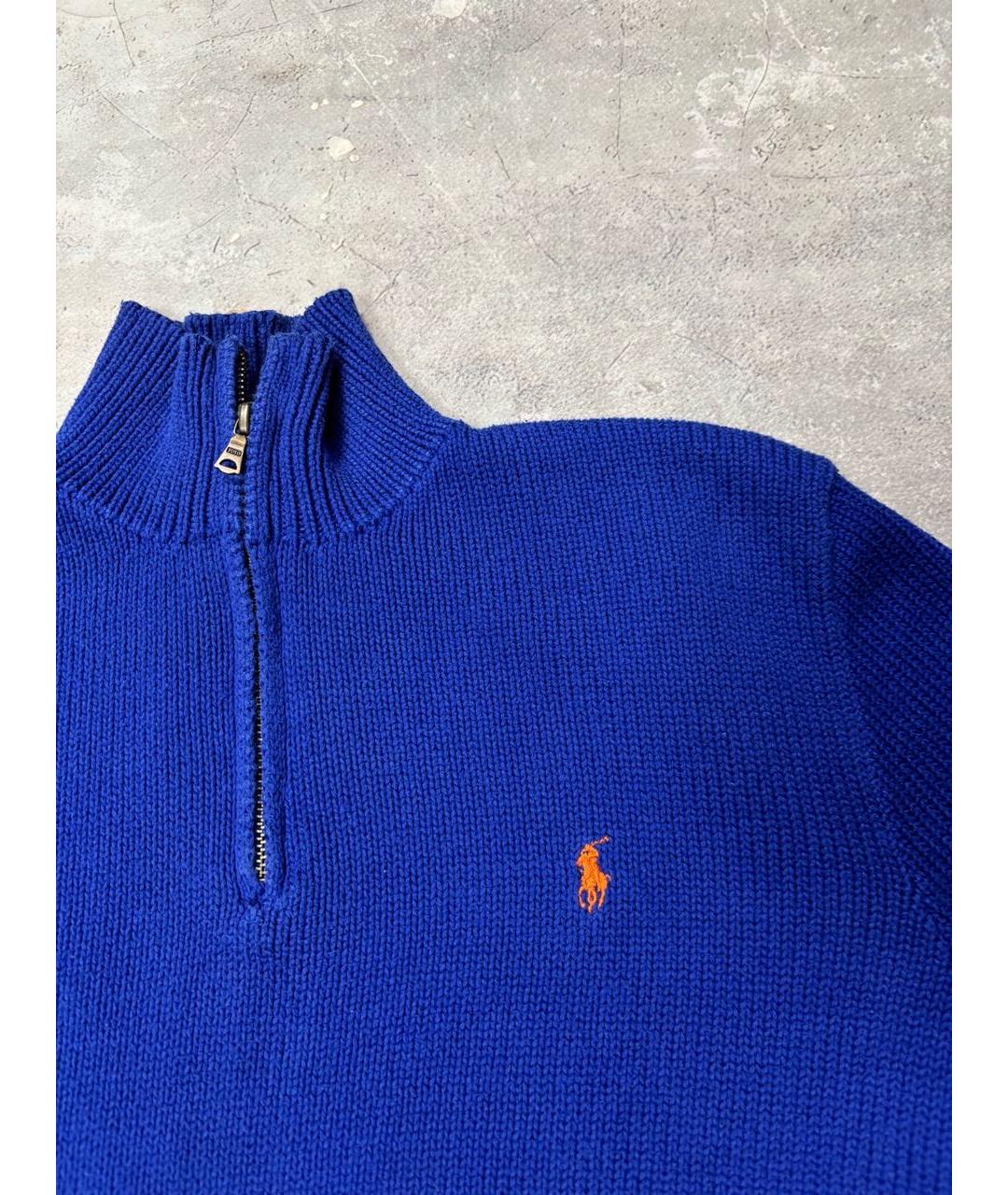 POLO RALPH LAUREN Синий хлопковый джемпер / свитер, фото 5