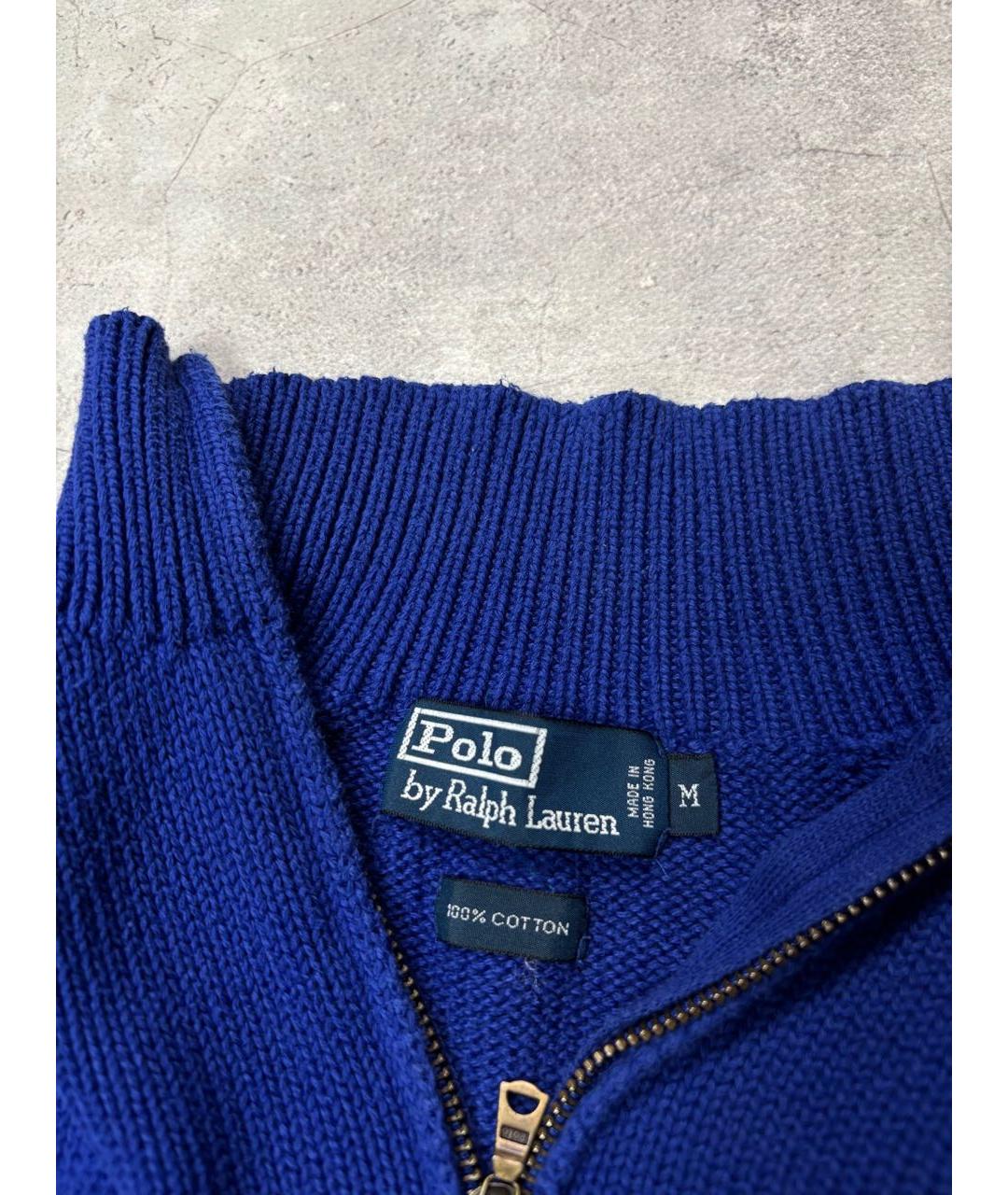 POLO RALPH LAUREN Синий хлопковый джемпер / свитер, фото 4
