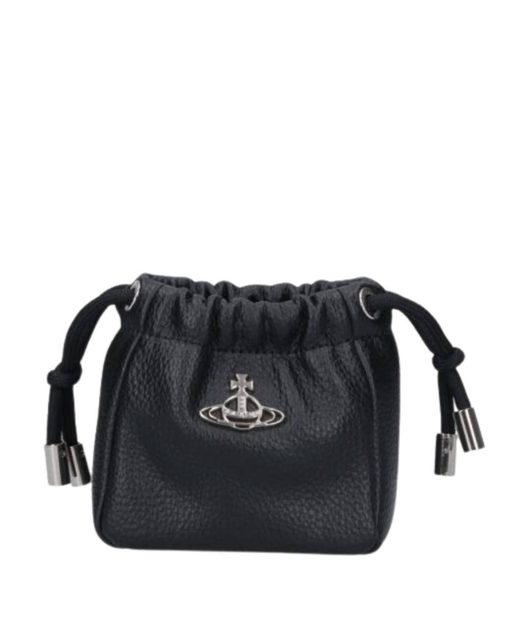 VIVIENNE WESTWOOD Черная сумка тоут из искусственной кожи, фото 1