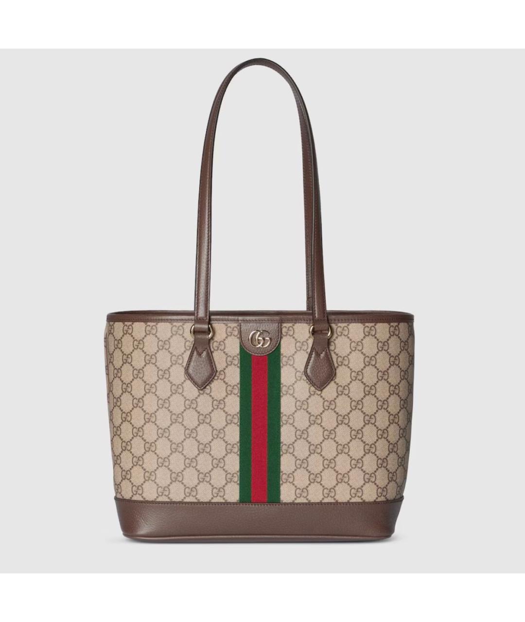 GUCCI Бежевая сумка тоут, фото 8