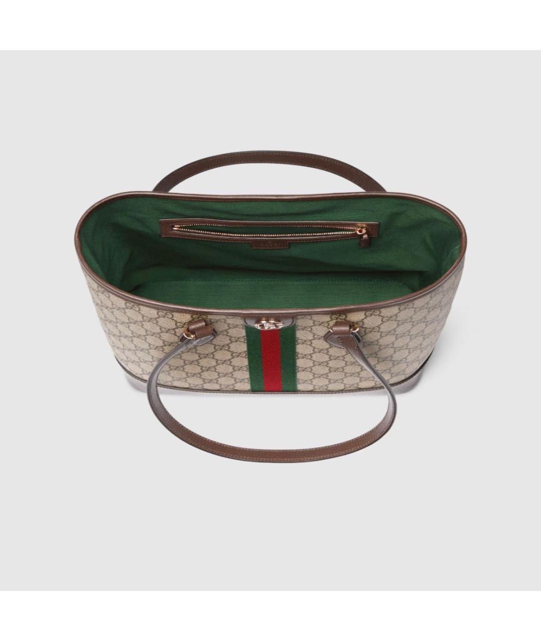 GUCCI Бежевая сумка тоут, фото 7