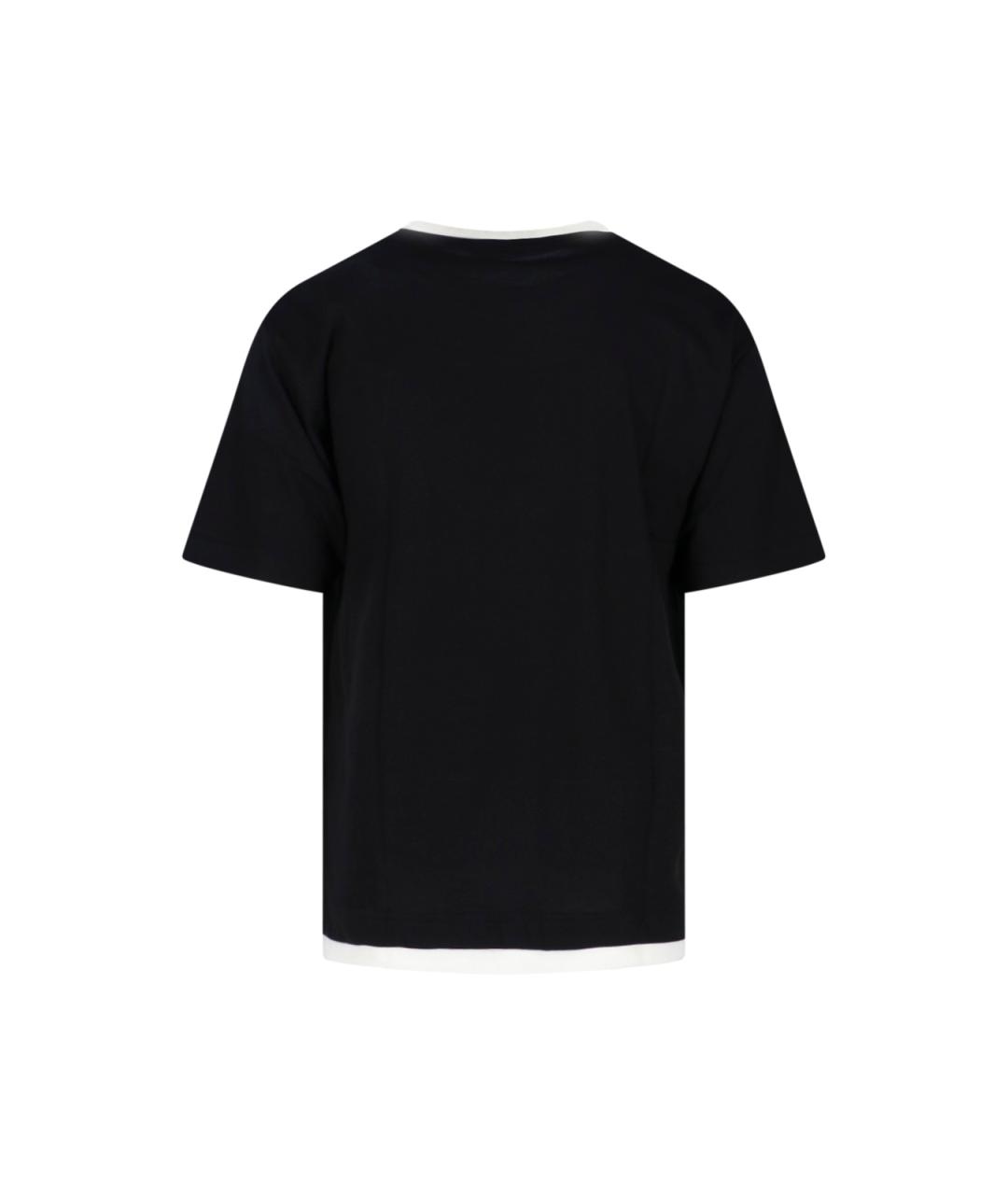 DOLCE&GABBANA Черная хлопковая футболка, фото 2