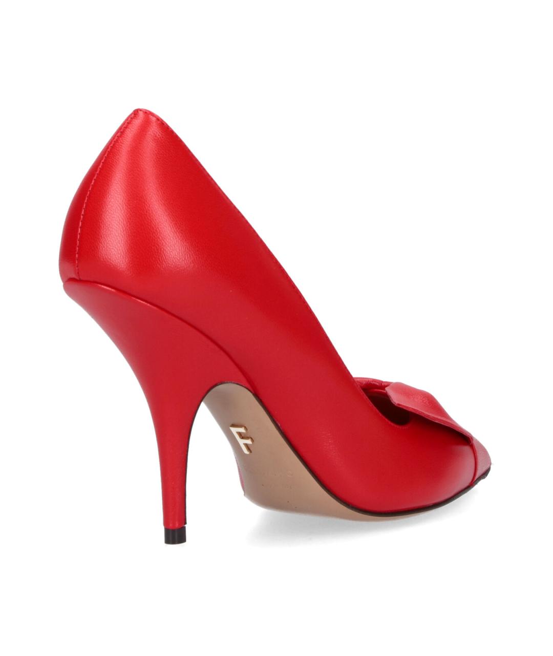 FERRAGAMO Красные кожаные туфли, фото 4