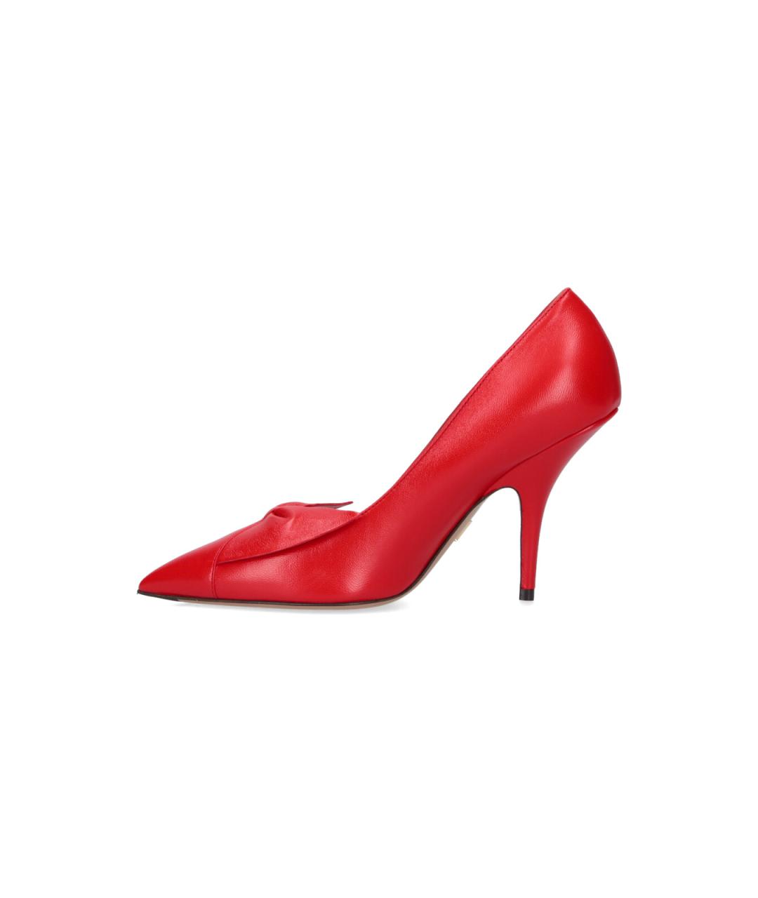FERRAGAMO Красные кожаные туфли, фото 3