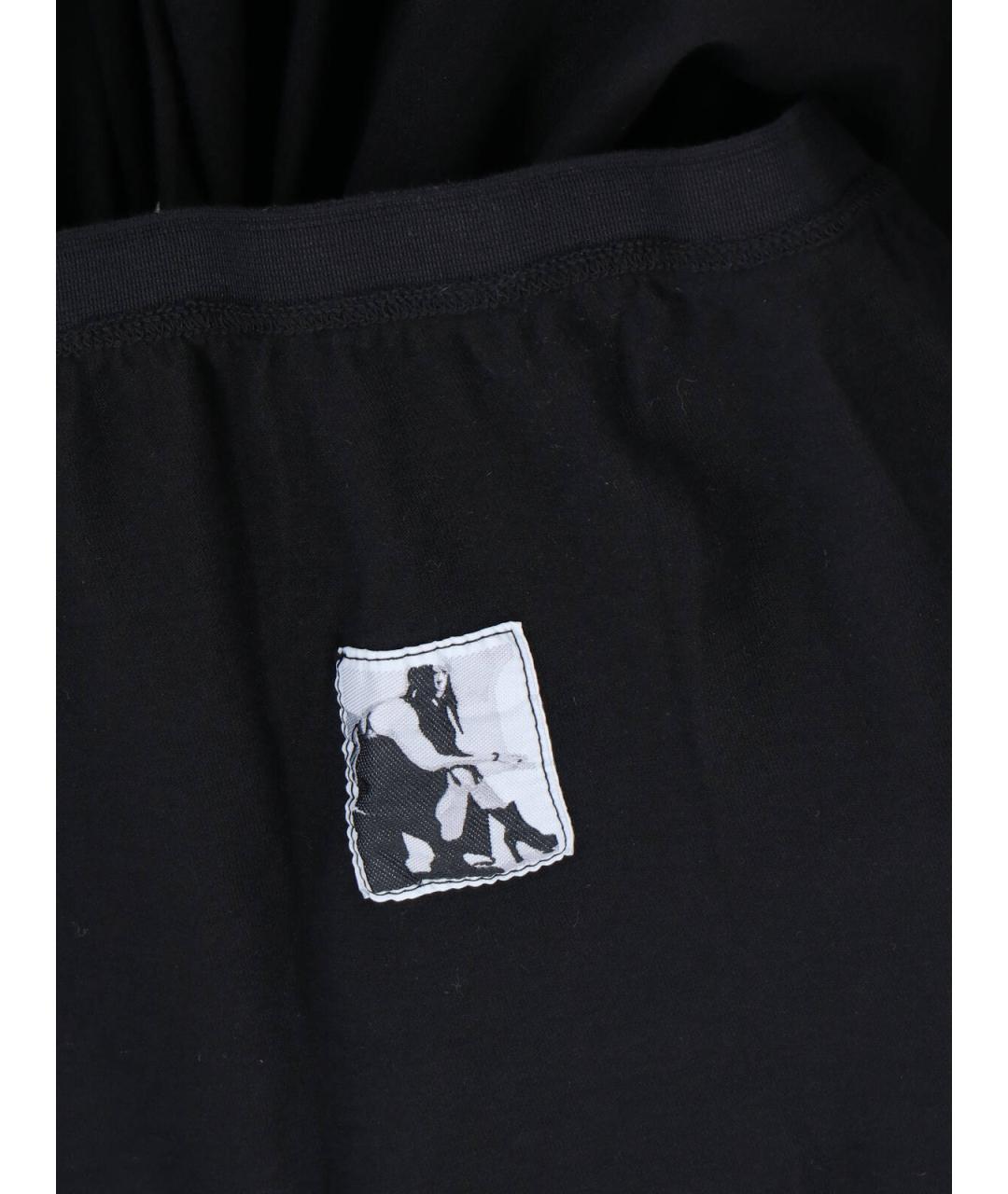 RICK OWENS DRKSHDW Черная хлопковая юбка миди, фото 5