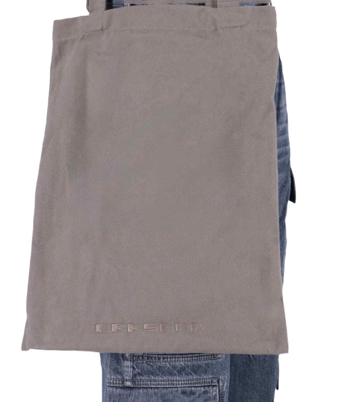 RICK OWENS DRKSHDW Синие хлопковые прямые джинсы, фото 4