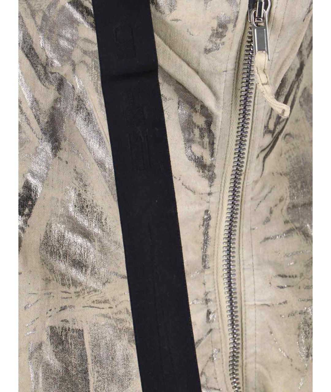RICK OWENS DRKSHDW Серебряная хлопковая майка, фото 4