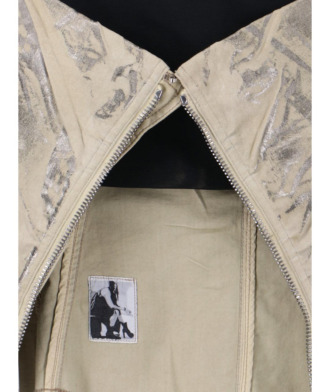RICK OWENS DRKSHDW Серебряная хлопковая майка, фото 3