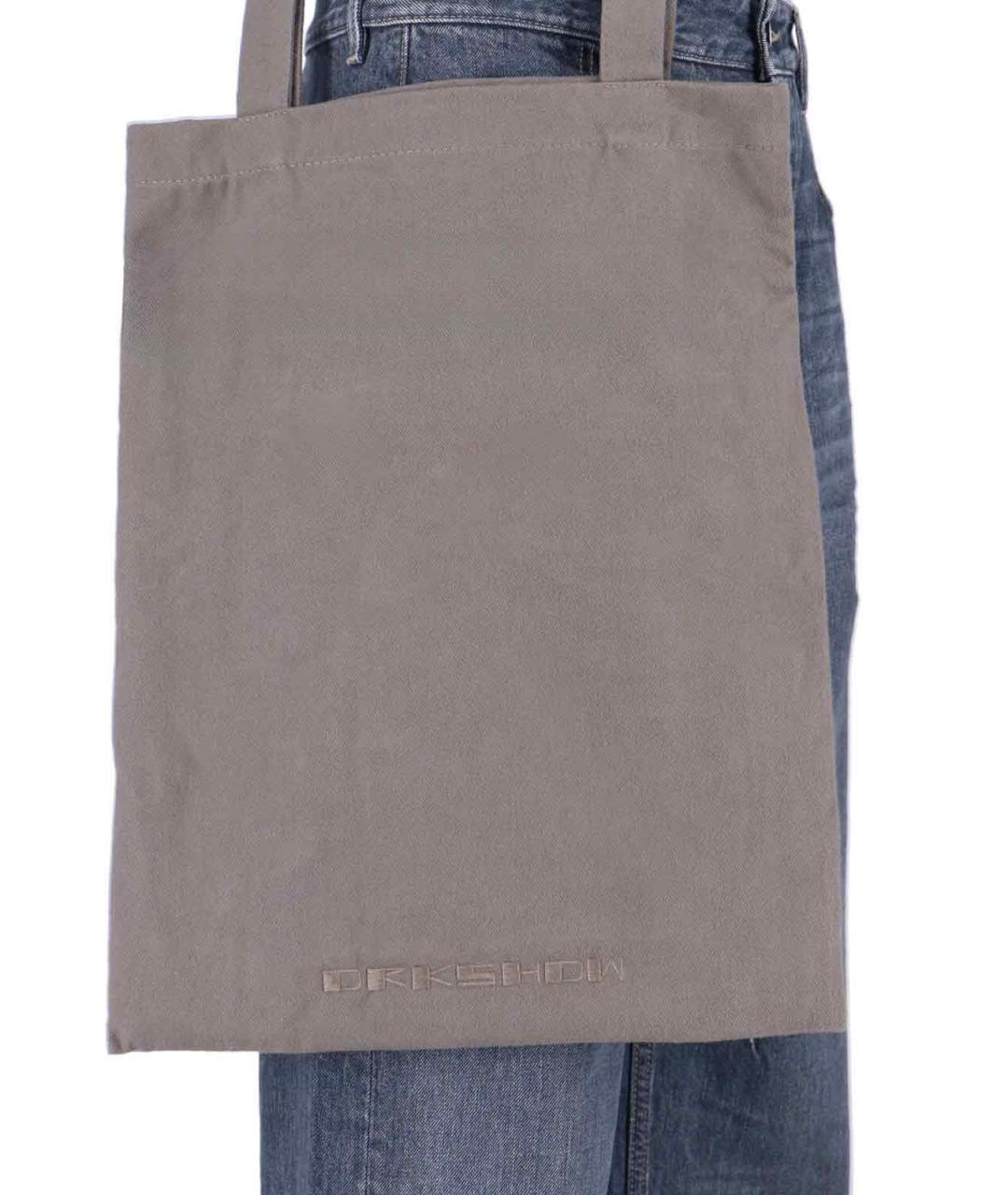 RICK OWENS DRKSHDW Синие хлопковые прямые джинсы, фото 4
