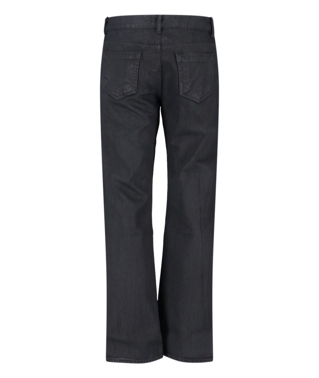 RICK OWENS DRKSHDW Черные хлопковые прямые джинсы, фото 2