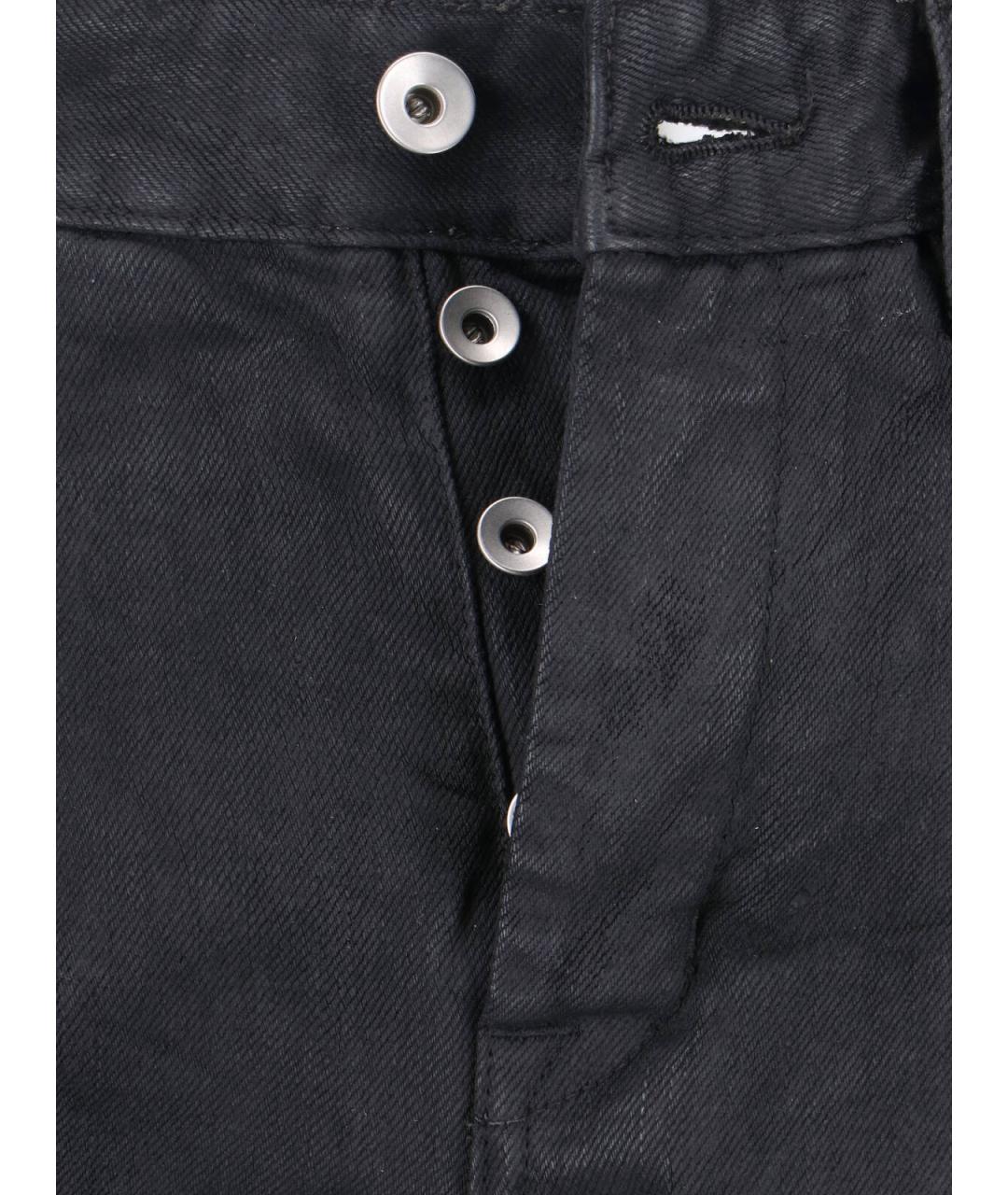 RICK OWENS DRKSHDW Черные хлопковые прямые джинсы, фото 5