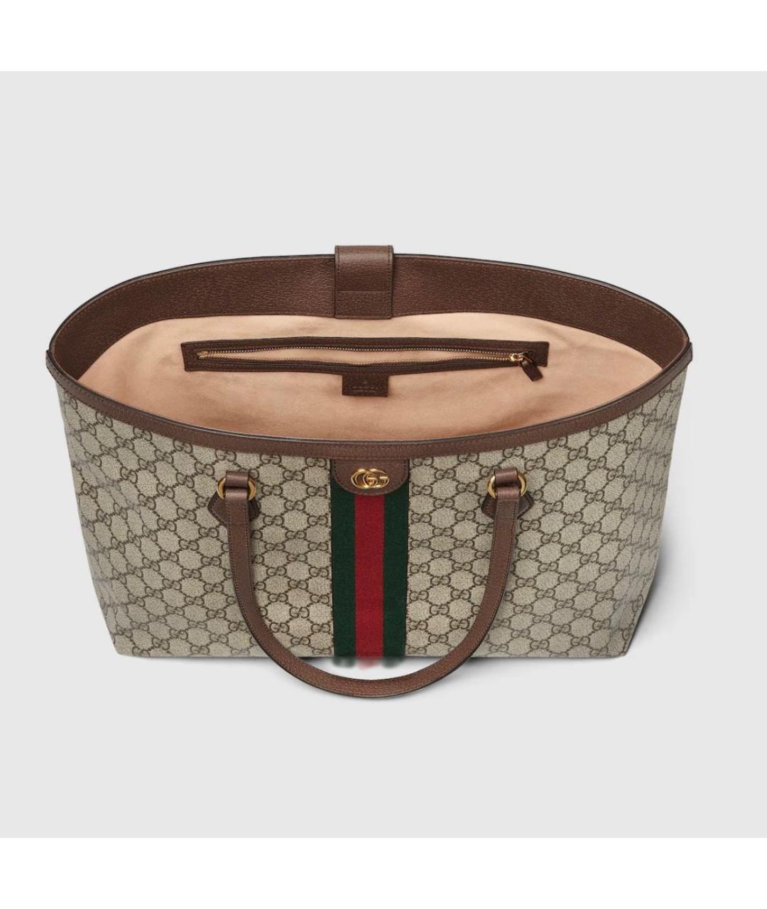 GUCCI Бежевая сумка тоут, фото 8