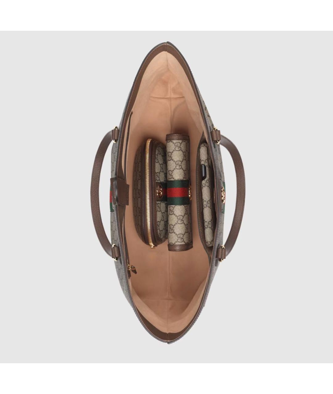 GUCCI Бежевая сумка тоут, фото 6