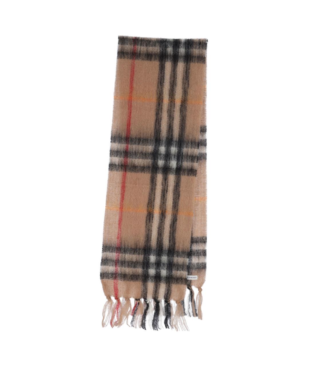 BURBERRY Бежевый шарф, фото 1