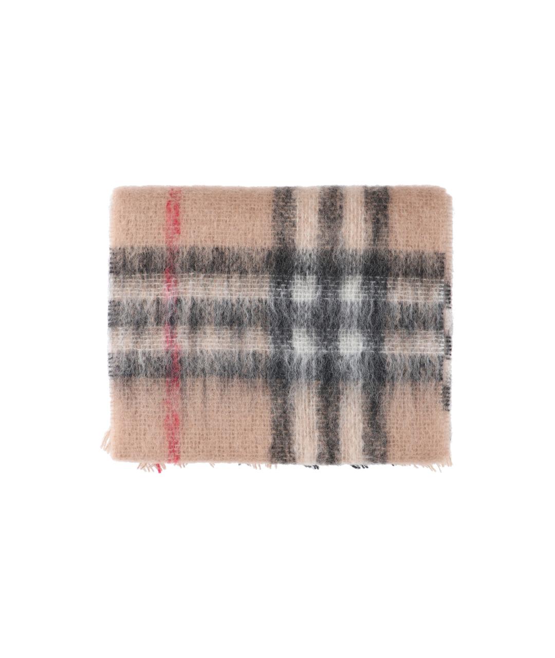 BURBERRY Бежевый шарф, фото 2