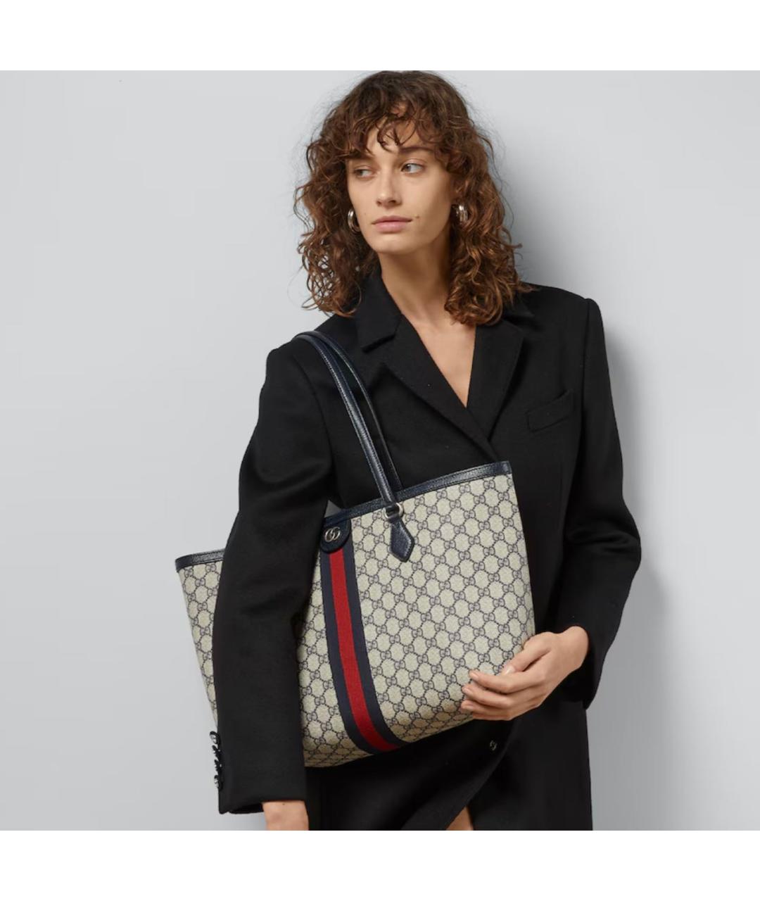 GUCCI Бежевая сумка тоут, фото 3
