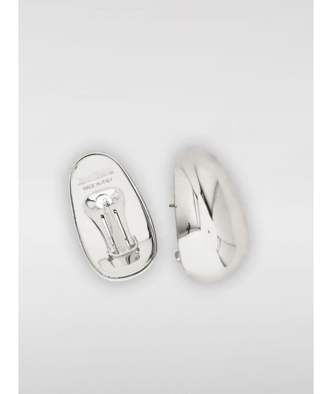 JACQUEMUS Серебряные металлические серьги, фото 2