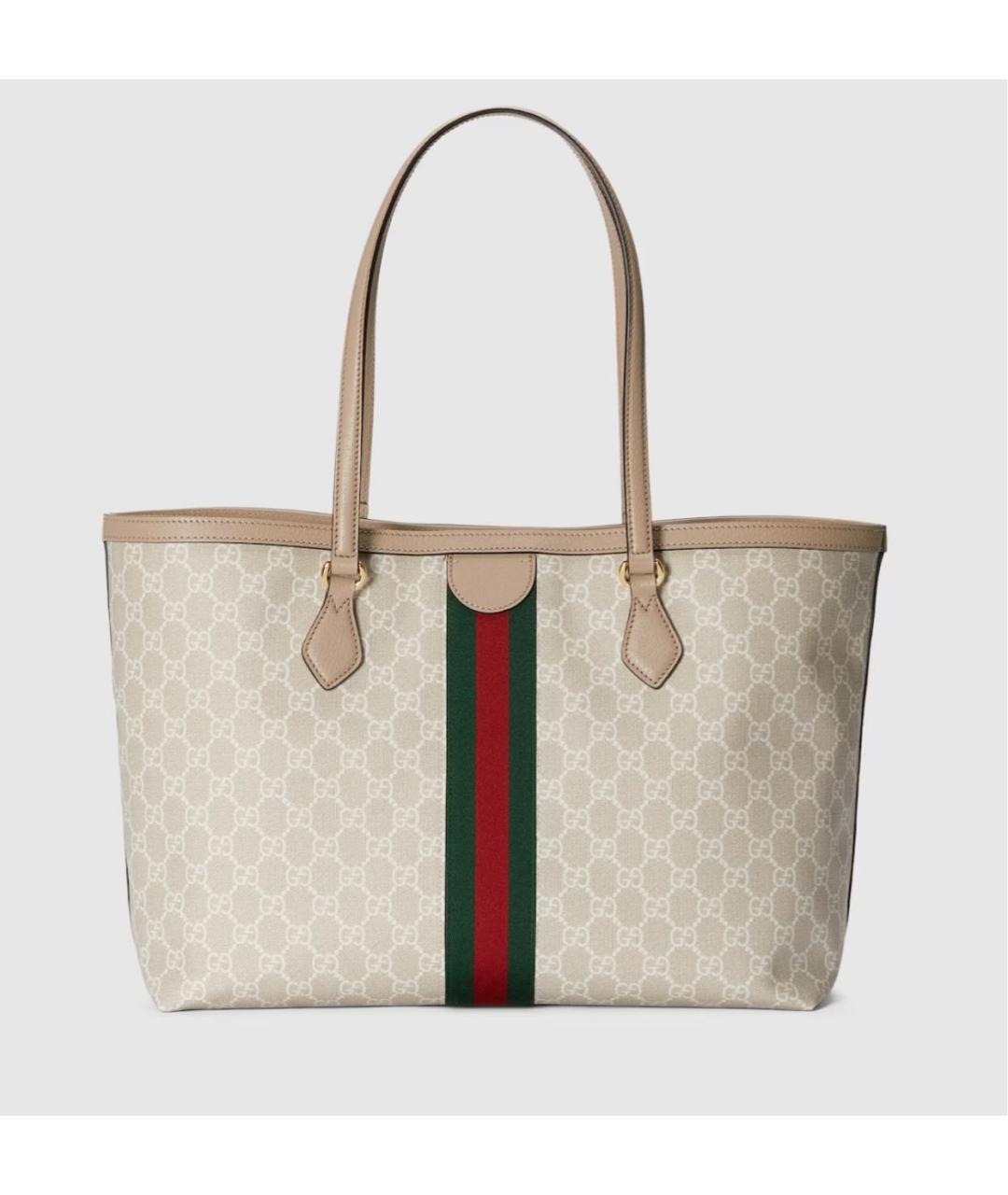 GUCCI Бежевая сумка тоут, фото 5