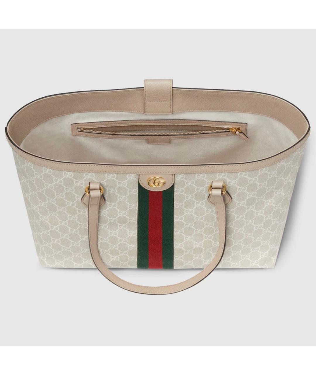 GUCCI Бежевая сумка тоут, фото 8