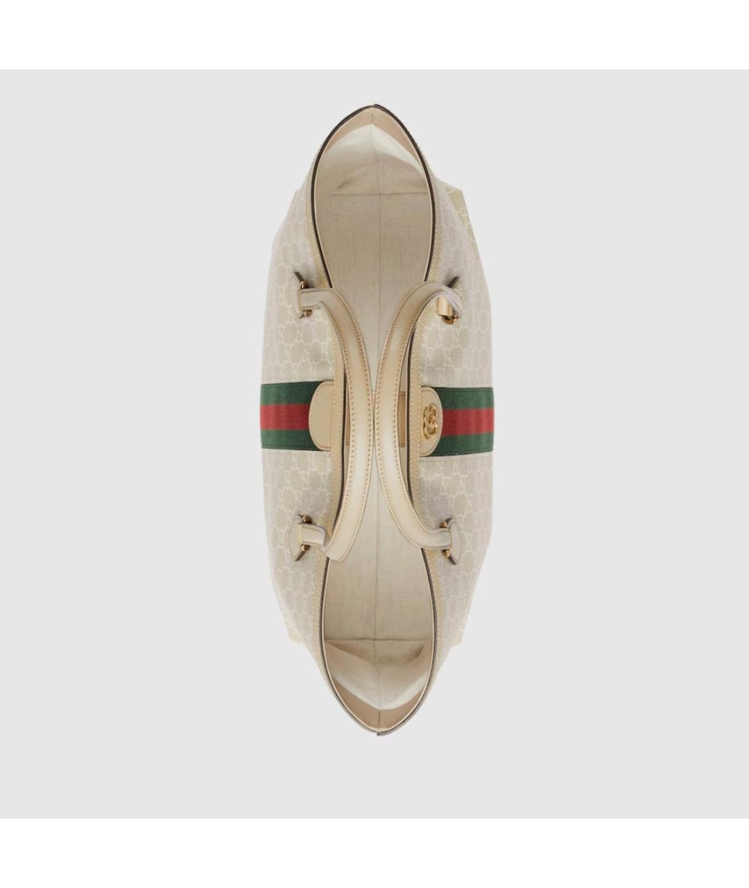 GUCCI Бежевая сумка тоут, фото 7