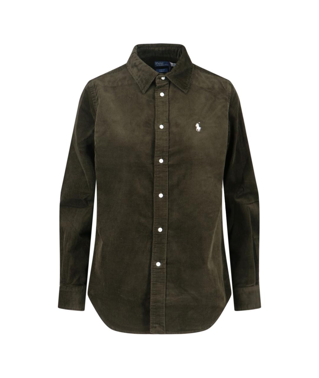 POLO RALPH LAUREN Хаки хлопковая рубашка, фото 1