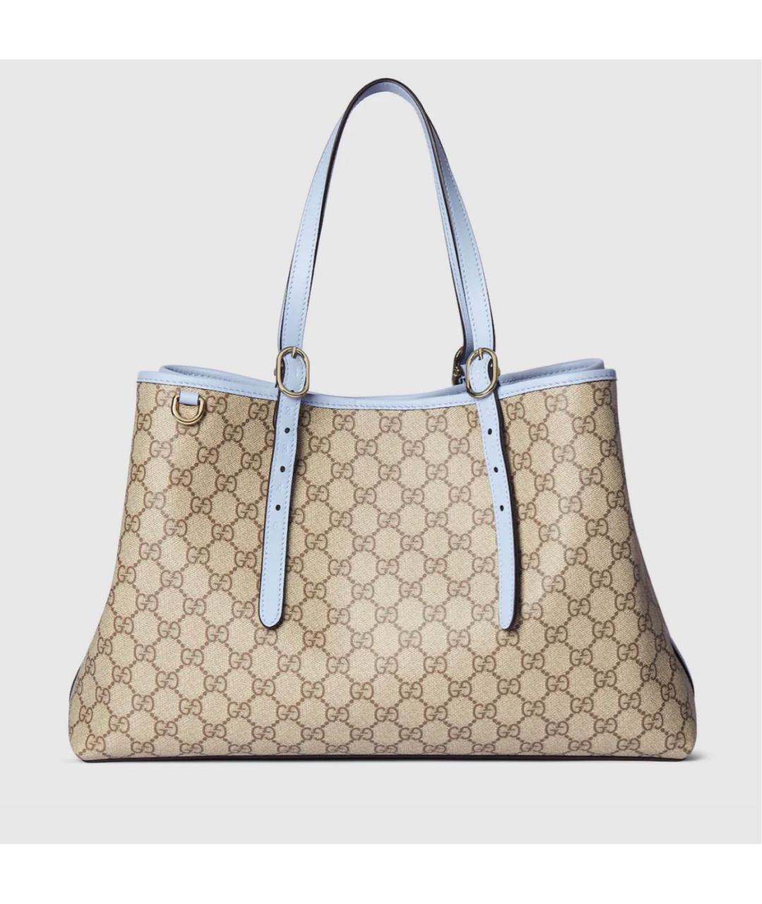 GUCCI Бежевая сумка тоут, фото 7