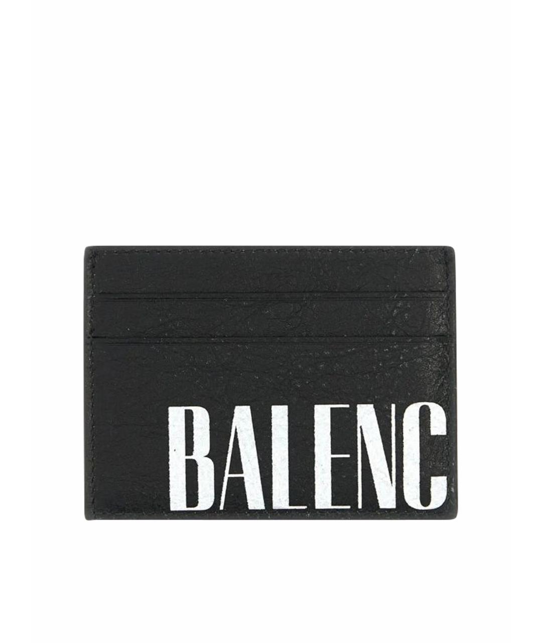 BALENCIAGA Черный кожаный кардхолдер, фото 3