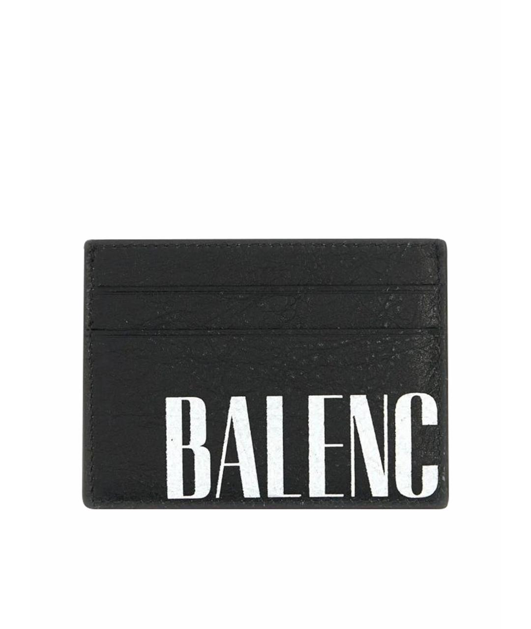 BALENCIAGA Черный кожаный кардхолдер, фото 1