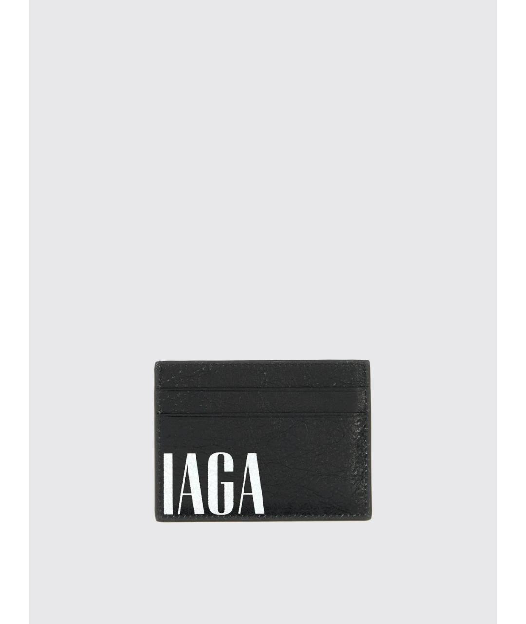 BALENCIAGA Черный кожаный кардхолдер, фото 2