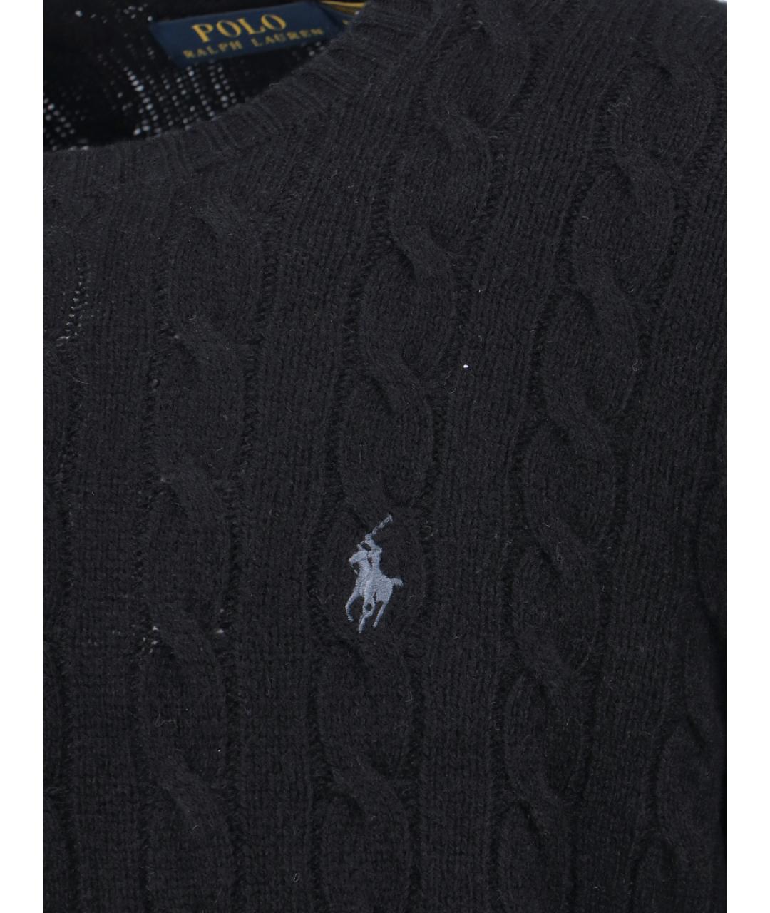 POLO RALPH LAUREN Черный шерстяной джемпер / свитер, фото 3