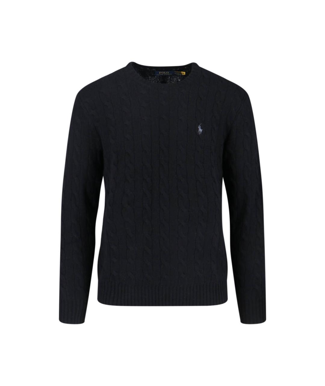 POLO RALPH LAUREN Черный шерстяной джемпер / свитер, фото 1