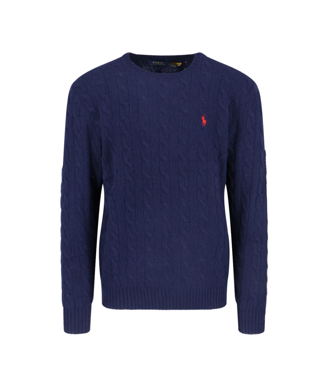 POLO RALPH LAUREN Синий шерстяной джемпер / свитер, фото 1