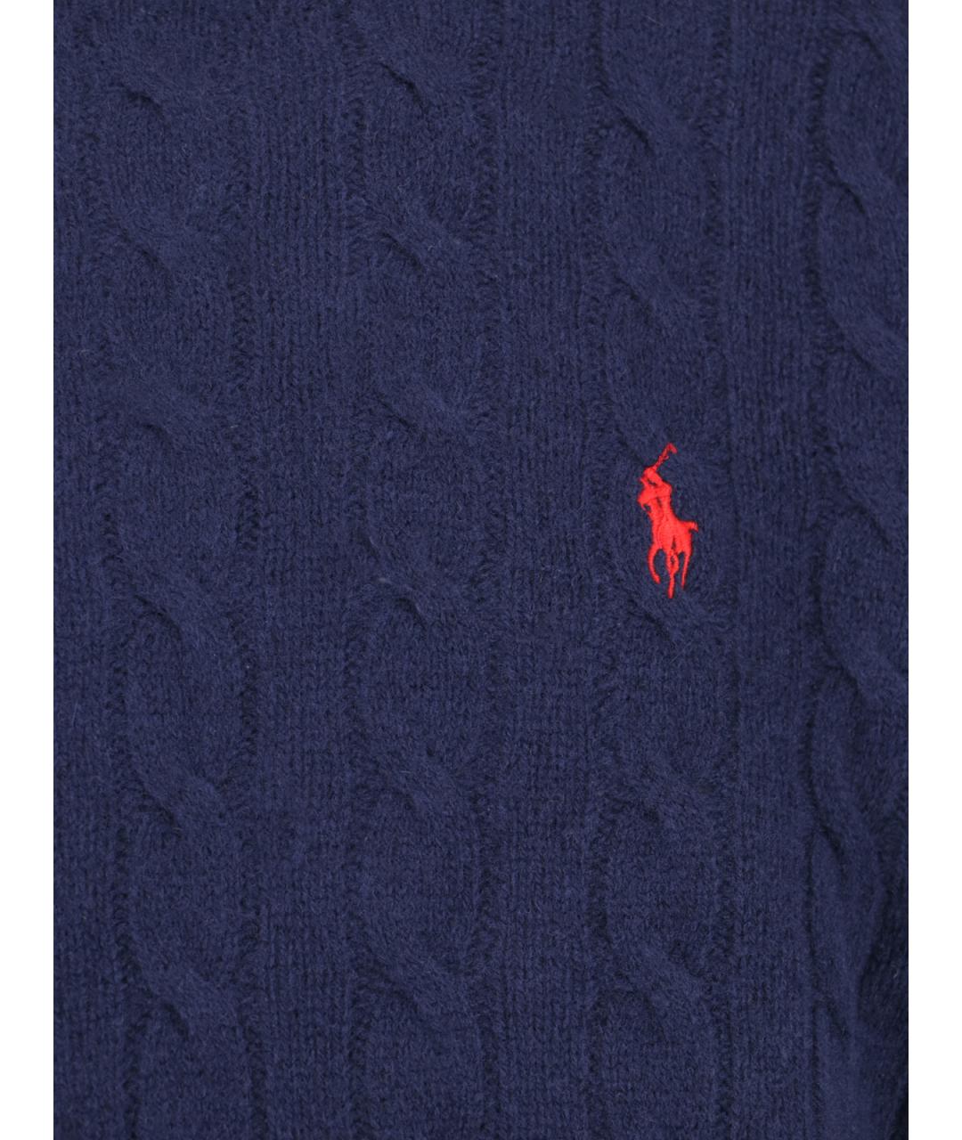 POLO RALPH LAUREN Синий шерстяной джемпер / свитер, фото 3