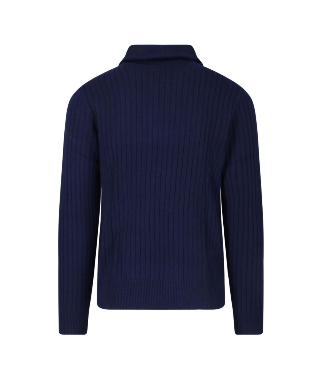 POLO RALPH LAUREN Темно-синий шерстяной джемпер / свитер, фото 2
