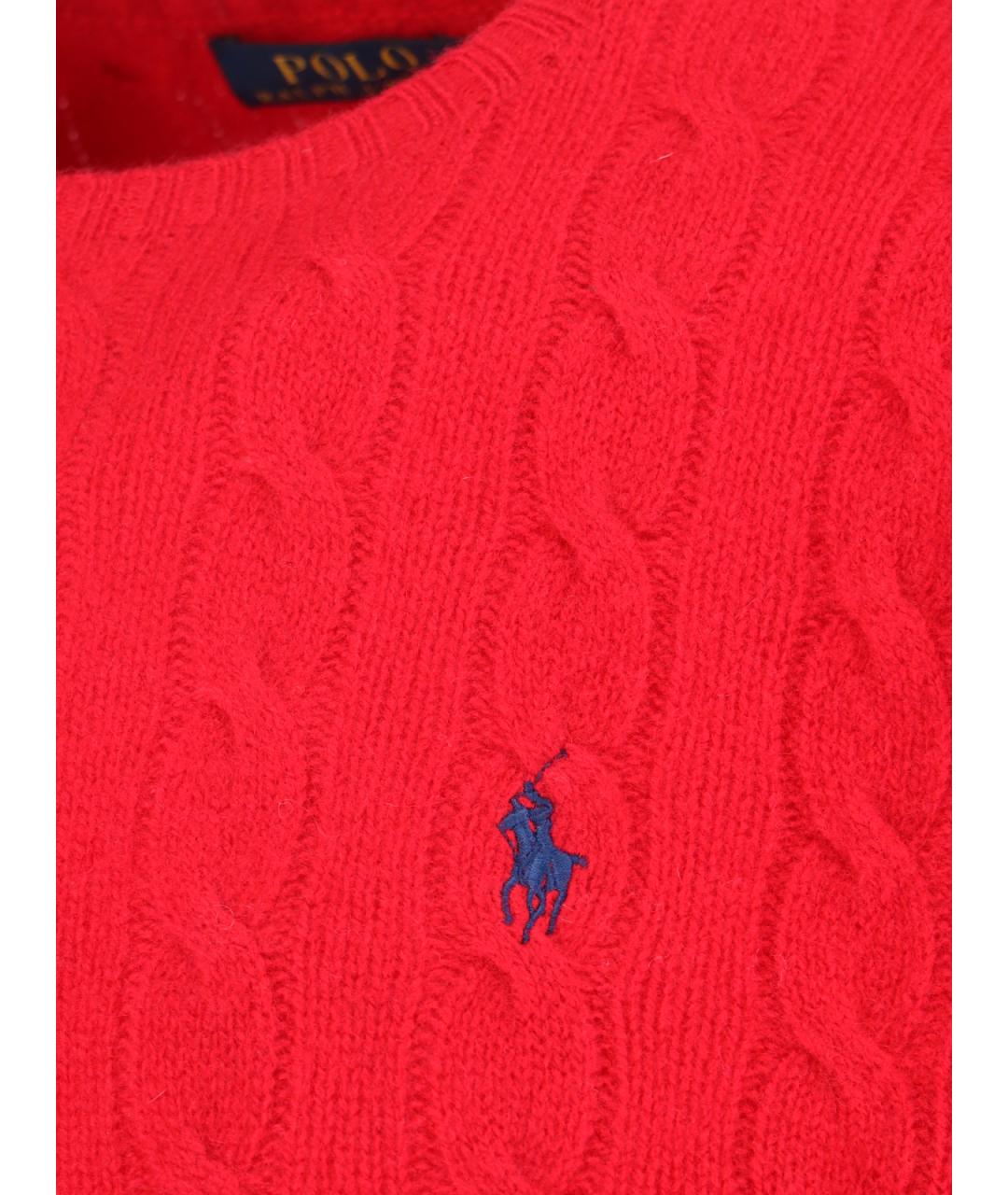 POLO RALPH LAUREN Красный шерстяной джемпер / свитер, фото 3