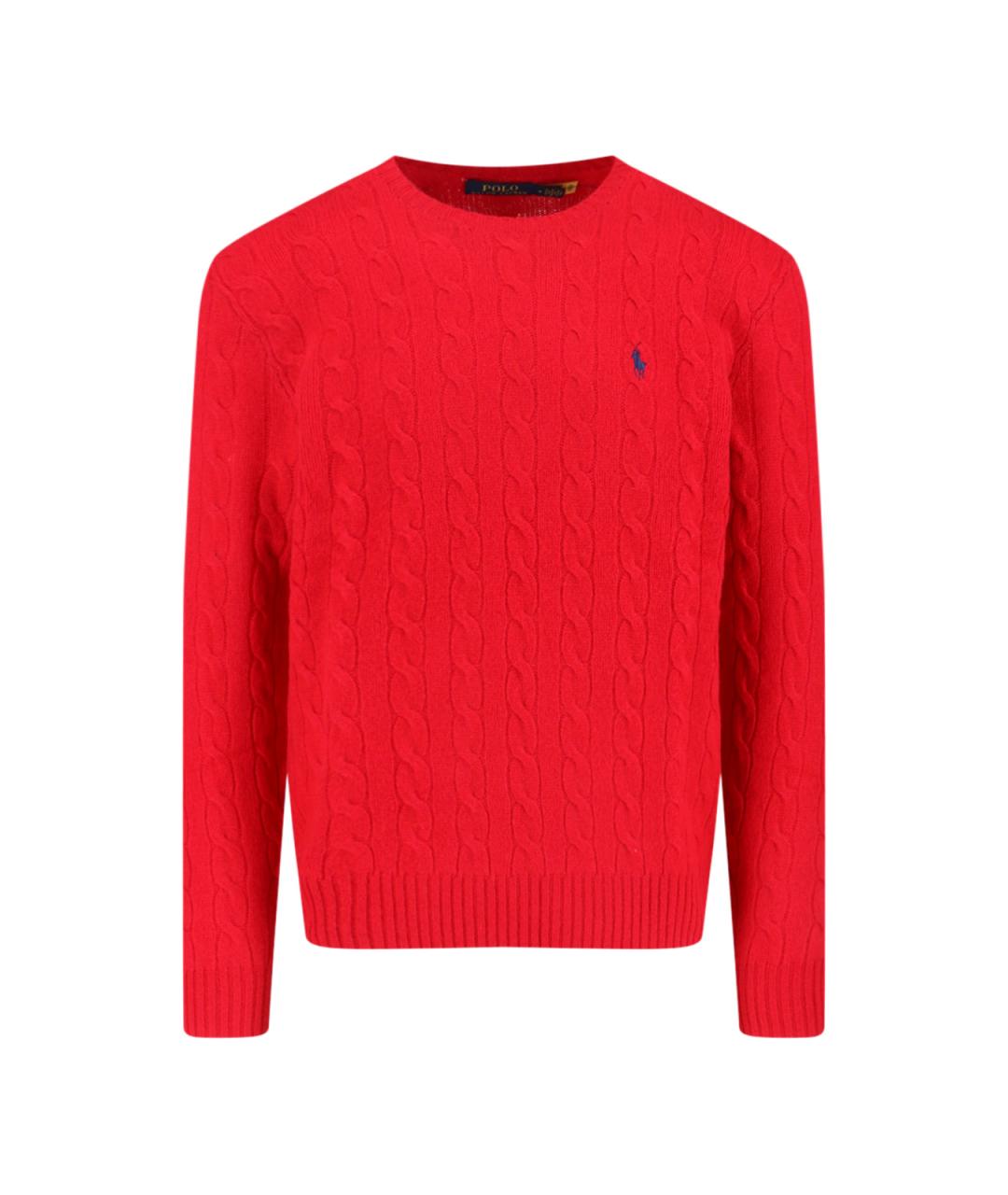 POLO RALPH LAUREN Красный шерстяной джемпер / свитер, фото 1