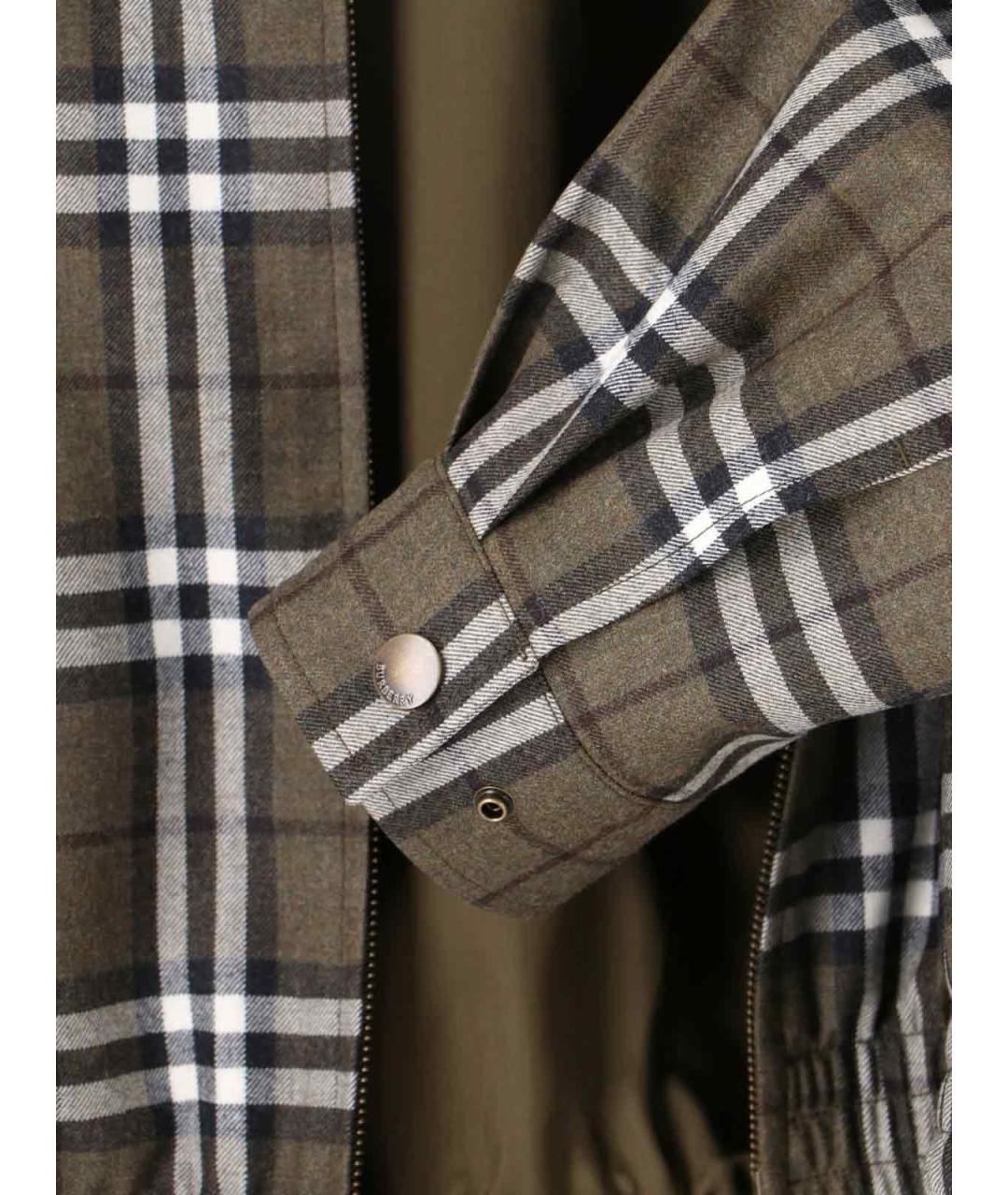 BURBERRY Коричневая шерстяная куртка, фото 5